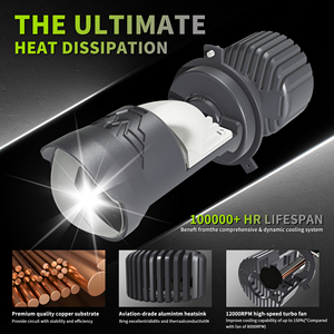 Commercio all'ingrosso 140W 14000LM H7 H4 proiettore lente a LED 6000K colore <span class=keywords><strong>Bi</strong></span> faro 12v H7 H11 LED lampada frontale a Led H4 lampadina a LED per auto - Product Image 2