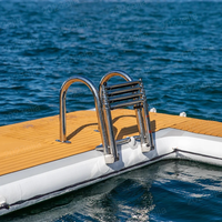 Île flottante gonflable pour piscine Jet Ski 2026 NOUVEAU Quai de pêche gonflable de haute qualité Durable et portable