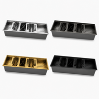 Évier de travail multifonctionnel en acier inoxydable SUS304 fait main avec égouttoir et panier de drainage pour cuisine et bar, vente en gros, OEM ODM