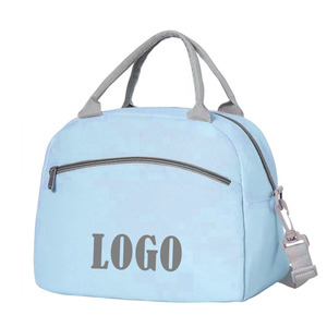 Plegable mantener alimentos frescos aislamiento térmico almuerzo enfriador mensajero bolsa de mano para Camping playa viaje Picnic bolsos portátiles - Product Image 1