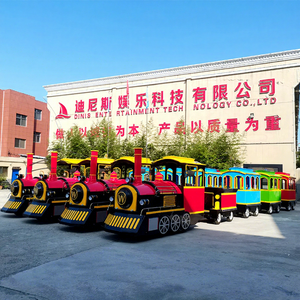 Gran oferta, producto de parque de atracciones, adultos, niños, batería eléctrica, camino turístico, tren sin rieles, paseos en tren eléctrico a la venta - Product Image 1