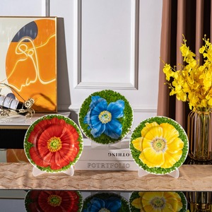 Platos de Porcelana con Diseño Floral Tropical al por Mayor, Juegos de Vajilla de Cerámica para Bodas y Hoteles - Product Image 3