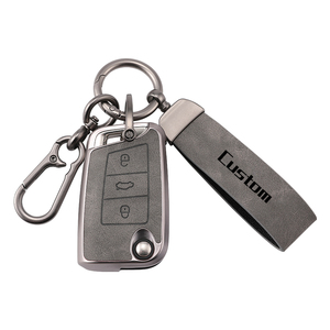 Pour Volkswagen Sagitar, Lavida, Bora, Jetta, Golf et <span class=keywords><strong>Tiguan</strong></span> L, étuis de clés de voiture en cuir et TPU souple, couverture intégrale, vente en gros d'usine - Product Image 6