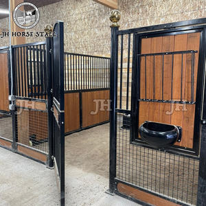 Metal çerçeve kalıcı özel salıncak at tezgahları bambu at haddeleme besleyici kurulu yapı ahır ile istikrarlı - Product Image 1