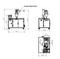 Machine d'emballage de poudre Doypack 20-500g pour sachets à fermeture éclair, machine d'emballage de poudre de matcha, café, piment