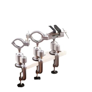 Zhengmao Hardware Aluminum Alloy Rotary Bench Vise 147mm Mini Electric <b>Drill</b> Grinder Holder Universal Bracket - Product Image 3