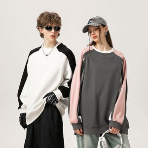 Sudadera con Capucha de Invierno, Estampada, con Logotipo Personalizado Bordado, de Algodón Grueso, Estilo Color Block, Talla Grande - Product Image 5