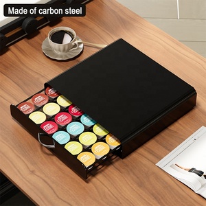 Porte-capsules à café <span class=keywords><strong>Dolce</strong></span> <span class=keywords><strong>Gusto</strong></span> pratique pour 36 capsules, avec finition noire mate, idéal pour l'organisation du comptoir et le rangement des capsules - Product Image 2