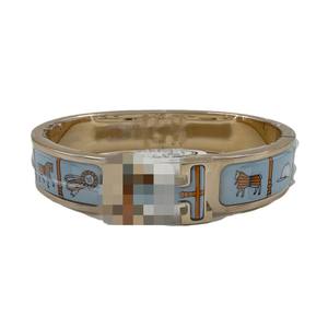 Gelang Bangle 6mm untuk Wanita, Berlapis Emas 18K, Baja Anti Karat, Lukisan Enamel Vintage, Multiwarna, Personalisasi, Dilengkapi Pelumas - Product Image 5