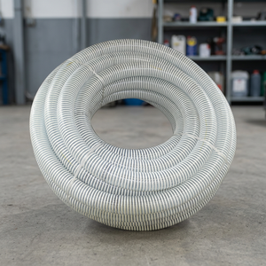 Tuyau en spirale renforcé pour matériaux secs 55 avec connecteurs à collier pour poudre abrasive - Product Image 3