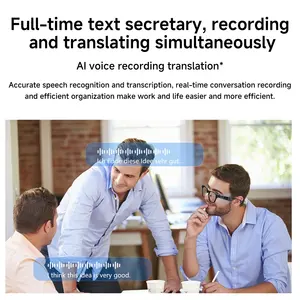 Nuovi Arrivi Occhiali Smart Bluetooth con Fotocamere <span class=keywords><strong>AR</strong></span> Traduzione AI Chiamate ENC Musica Video 32 Megapixel Uomo Donna - Product Image 5