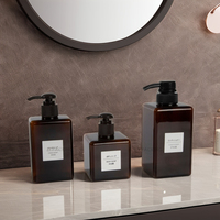 Vente flash - Emballage cosmétique en plastique personnalisé - Contenant pour lotion corporelle/shampooing en PET avec pompe pulvérisatrice vide pour crème