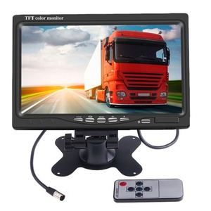 Moniteur LCD TFT HD rabattable de 7 pouces avec connexion vidéo <span class=keywords><strong>TV</strong></span> <span class=keywords><strong>pour</strong></span> voiture et usage domestique, écran d'affichage <span class=keywords><strong>pour</strong></span> caméra de recul de véhicule - Product Image 1