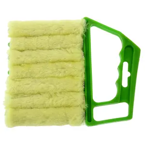 Brosse pratique de nettoyage de vitres en microfibre, utile, brosse de nettoyage de obturateur, climatiseur, plumeau avec nettoyage de lame de store vénitien lavable