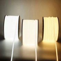 COB 110V 220V 288leds IP67 50m 100m 3000k 4000k Cob Led Bande Haute Densité Extérieure Étanche Flexible Cob Led Bande Lumineuse