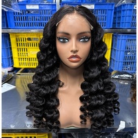 Nueva Llegada Peluca Rizada con Volumen, Cabello Humano Virgen Vietnamita con Cutícula Alineada, Pelucas Sin Pegamento 5x5, Doble Trama, Estilo Egg Roll, Ombre Marrón
