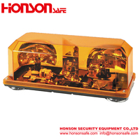 HSM205 Rotator Lentille ambrée Véhicule d'urgence Avertissement de voiture Mini barre lumineuse