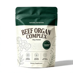 Polvo de Órganos de Res de Marca Privada Coreal, Sabor Original, Grado Alimenticio, Mezcla de Polvo de Órganos de Res de Pastoreo - Product Image 1