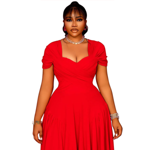 <span class=keywords><strong>Abito</strong></span> aderente a pieghe elegante con scollo lungo a collo lungo e <span class=keywords><strong>lunga</strong></span> e Maxi <span class=keywords><strong>abito</strong></span> da donna - Product Image 4