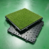 Plateau de support en plastique pour gazon, système de sol surélevé modulaire à piétement réglable pour pavés de gravier extérieurs, terrasse et patio