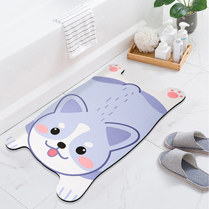 Alfombra de Baño con Forma de Animal, de Secado Rápido, Baja Altura, Antideslizante, Lavable a Máquina, para el Hogar y la Ducha - Product Image 1