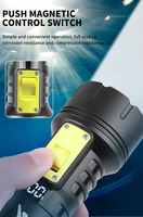 Lampe torche de plongée sous-marine rechargeable étanche IPX8, 1000LM, super lumineuse, portée 300-400m, indicateur de puissance