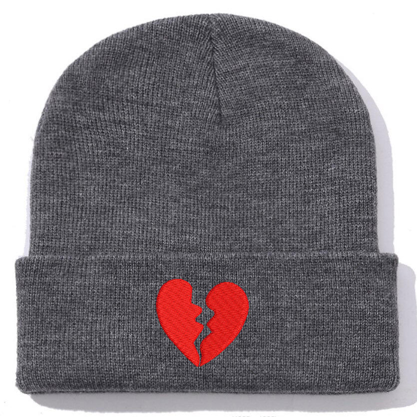 โลโก้สีเทาแดง