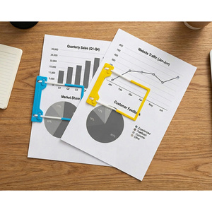 Clip Autoadhesivo de Plástico en Forma de U para Archivar Documentos Médicos, Organizador de Archivos Práctico para Archivos y Carpetas - Product Image 2