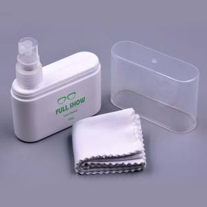 Paño de microfibra <span class=keywords><strong>para</strong></span> gafas de primera calidad y kit de espray de limpieza seguro <span class=keywords><strong>para</strong></span> <span class=keywords><strong>lentes</strong></span> ópticas Juego de limpiador de gafas de alta calidad - Product Image 1