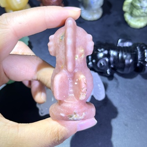 Vente en gros de sculptures artisanales en quartz clair et <span class=keywords><strong>aventurine</strong></span> verte en forme de cheval de mer, cristaux mélangés pour la décoration intérieure - Product Image 4