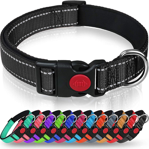 Hiphoppet Reflective OEM <strong>Dog</strong> <strong>Collar</strong> with Buckle Durable Adjustable Safety <strong>Nylon</strong> <strong>Collars</strong> for Small Medium Large <strong>Dogs</strong> Wholesale - Product Image 1