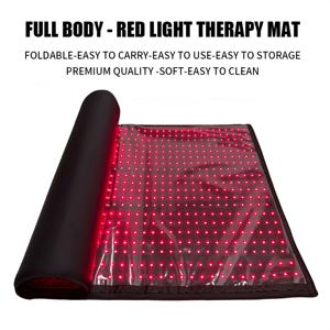 80180Cm Full Body Therapie Bed <span class=keywords><strong>Mat</strong></span> Draagbare Opvouwbare Grote Dual Chip 660 850nm Infrarood Rood Licht Voor Pijnverlichting 160Cm - Product Image 2