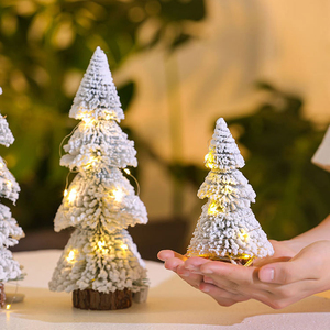 Mini Árbol de Navidad con Luces LED, Adornos Coloridos para Mesa, Decoración del Hogar, Regalo Festivo para Navidad - Product Image 4
