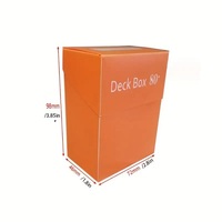 Boîtes à cartes en plastique noir grande capacité en PVA recyclé avec logo personnalisé, impression sérigraphiée, boîtes solides à rabat 80+