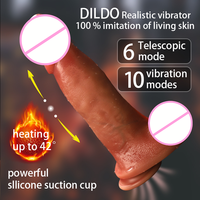 Sexmaschine mit Stoßfunktion Realistischer Dildo für Frauen 10 Vibrationsmodi Fernbedienung Spielzeug für G-Punkt Anal Ultimatives Vergnügen