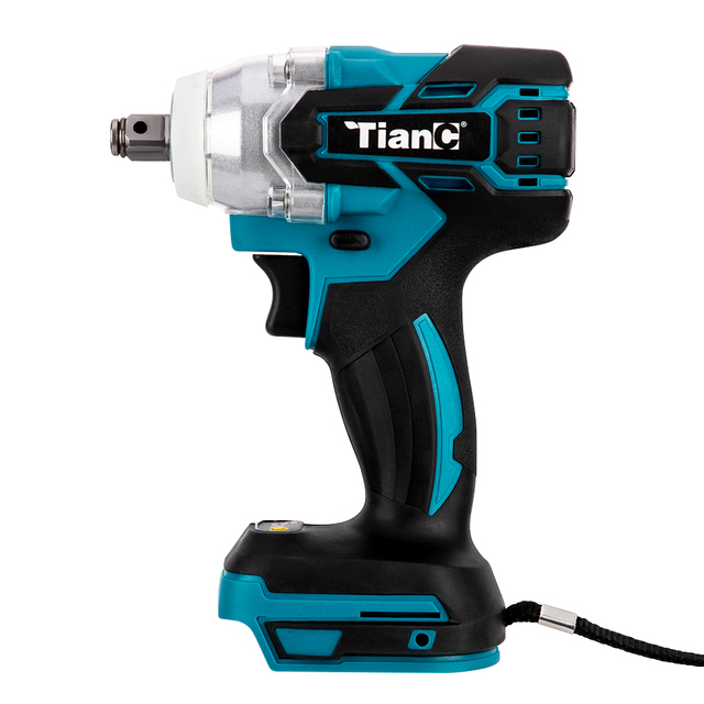 18V 21V Electric Cordless Brushless Impact Wrench 1/2 Socket Spanner Industrial Grade Rechargeable Power Tools Without Battery