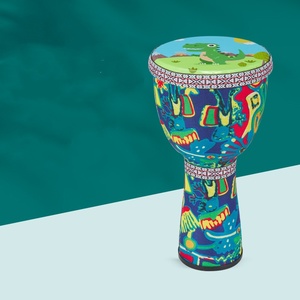 Tambour africain de 8/10 pouces en ABS/PVC pour enfants, instrument de percussion, djembé, tambour à main - Product Image 3