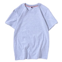 Échantillon gratuit, prix de gros, prix bas, t-shirts en polyester/coton tricotés surdimensionnés, décontractés, écologiques, anti-froissage
