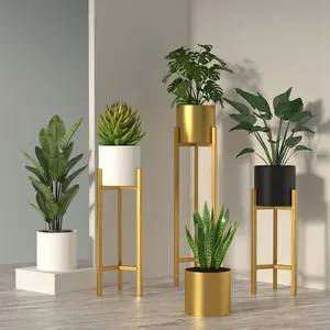 Supporto per piante da giardino grande centrotavola in metallo alto oro di lusso in ferro decorazione di nozze supporto per fioriera supporto per fioriera