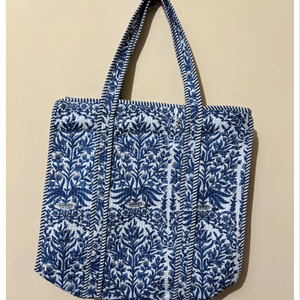 กระเป๋าโท้ทผ้าฝ้ายลายปักสไตล์โบฮีเมียนสำหรับผู้หญิง ลายดอกไม้ ปิดแบบเปิด  งานแฮนด์เมด  กระเป๋าสำหรับขายส่ง - Product Image 1