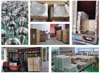 JXD - Mecanizado CNC Personalizado, Carcasa Esférica de Acero Inoxidable, Cojinete con Brida, Eje Estriado, Ensamblaje Cilíndrico, Electroerosión por Hilo