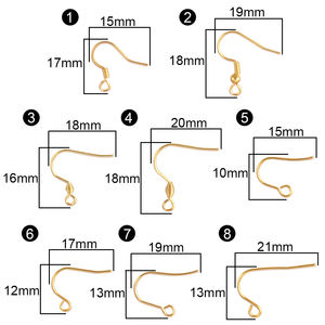 50 Uds. <span class=keywords><strong>De</strong></span> Acero inoxidable hipoalergénico francés DIY pendientes Base <span class=keywords><strong>de</strong></span> anzuelo Material <span class=keywords><strong>de</strong></span> resorte para fabricación <span class=keywords><strong>de</strong></span> joyas respetuoso con las alergias - Product Image 2