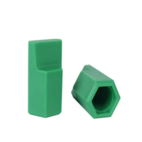 Capuchon de protection en silicone personnalisé pour raccord de tuyau fileté hexagonal, rond, conique, anti-poussière, multicolore