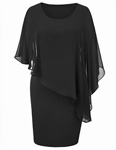 Nouvelle Robe Élégante Irrégulière Deux Pièces Grande Taille Femme Style Européen et Américain Été 2026 Sans Manches Moulante Sexy avec Ceintures en Dentelle - Product Image 1