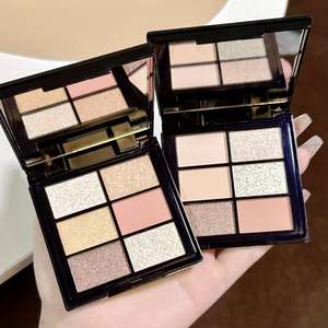 พาเลทอายแชโดว์แบบพับได้พร้อมกระจกชุดอายแชโดว์สำหรับแต่งหน้าใช้เดินทางแบบ2024 6สี - Product Image 1