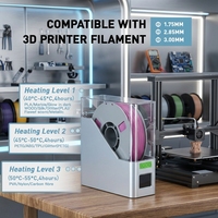 Armoire de séchage de filament pour imprimante 3D PLA/ABS/PETG, diamètre 1,75 mm/0,30 mm, température d'impression 200°C, compatible BambuLab, plastique
