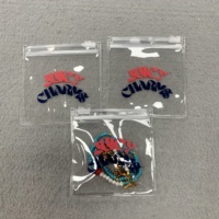 Bolsa de Joyería de PVC de Lujo Personalizada con Cierre de Cremallera, Logotipo Serigrafiado, Empaque de Plástico Elegante para Pendientes