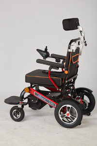 Silla de ruedas eléctrica plegable de aleación de aluminio, silla de ruedas eléctrica portátil reclinable de 600W P - Product Image 6