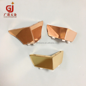 Hiện đại vàng vuông sắt đồ nội thất sofa chân tủ chân với <span class=keywords><strong>Chrome</strong></span> tấm giường chân phần cứng Bàn Cạnh Giường ngủ chân - Product Image 5