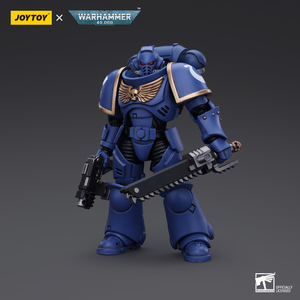 Joytoy 1/18แอคชั่นฟิกเกอร์สำหรับ Warhammer 40K Space marines ultramarines outriders Brother catonus JT2825 - Product Image 2